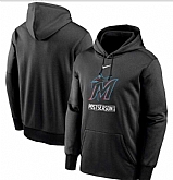 Men's Miami Marlins Nike Black 2020 Postseason Collection Pullover Hoodie,baseball caps,new era cap wholesale,wholesale hats